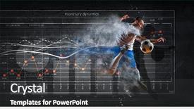  Presentation with statistics - PPT layouts consisting of football game statistics mixed media background and a dark gray colored foreground