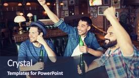  Presentation with bachelor - Presentation design with  background and a  colored foreground