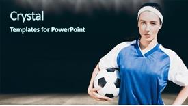  Presentation with football lights - PPT layouts featuring football on a white backgorund background and a  colored foreground