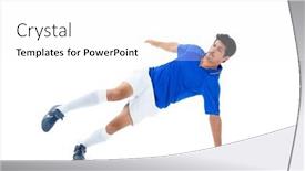  Presentation with football blue - 