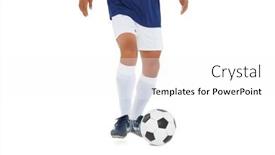  Presentation with football blue - 