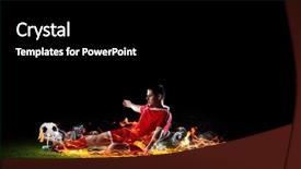  Presentation with football play diagram - PPT theme having football player in red background and a black colored foreground