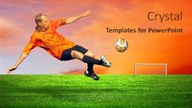 Presentation with football players field - 