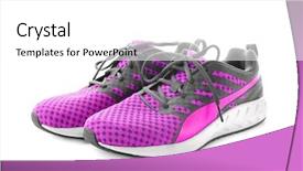 Presentation with tennis shoes - Theme enhanced with  background and a  colored foreground