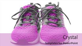  Presentation with tennis shoes - Amazing PPT layouts having  backdrop and a  colored foreground