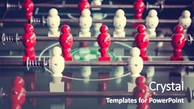  Presentation with football game security - Amazing presentation theme having football table game with red backdrop and a  colored foreground