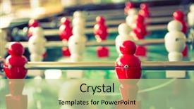  Presentation with football game security - Presentation theme featuring football table game with red background and a  colored foreground