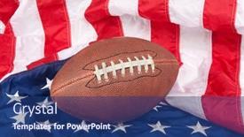  Presentation with partiotic - Cool new theme with footballl-on-an-american-flag backdrop and a ocean colored foreground