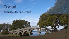  Presentation with north carolina - Colorful slide set enhanced with footbridge in corolla north carolina backdrop and a light blue colored foreground