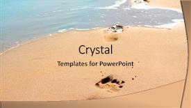  Presentation with footprints sand - Beautiful presentation design featuring february 19th february 19 white backdrop and a light gray colored foreground