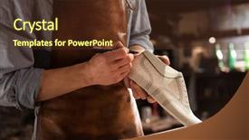  Presentation with workshop - Beautiful theme featuring footwear - cropped image of a male backdrop and a tawny brown colored foreground