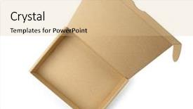  Presentation with computer hardware - PPT theme with fora da caixa - cardboard box with lid open background and a lemonade colored foreground