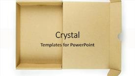  Presentation with lid - Beautiful PPT theme featuring fora da caixa - cardboard box with lid open backdrop and a lemonade colored foreground