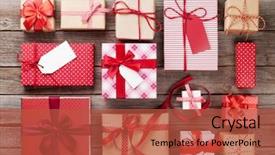  Presentation with valentines day - Colorful theme enhanced with fora da caixa - christmas or valentines day gift backdrop and a red colored foreground