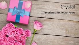  Presentation with valentines day - Theme enhanced with fora da caixa - valentines day background with gift background and a mint green colored foreground