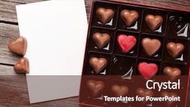  Presentation with valentines - Audience pleasing PPT theme consisting of fora da caixa - valentines day greeting card backdrop and a tawny brown colored foreground