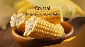  Presentation with forage - Beautiful presentation design featuring forage crops - ripe corn in bowl backdrop and a  colored foreground