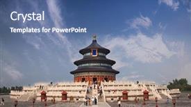  Presentation with prayer - PPT layouts featuring forbidden - hall of prayer for good background and a ocean colored foreground