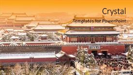  Presentation with forbidden city - Audience pleasing slides consisting of big headphones listening music mp3 backdrop and a lemonade colored foreground.