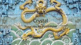  Presentation with forbidden city - Slide set featuring nine dragon screen view background and a coral colored foreground