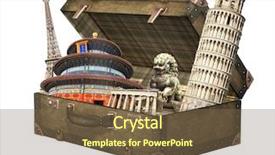  Presentation with monuments - Cool new presentation with forbidden sity in vintage backdrop and a tawny brown colored foreground