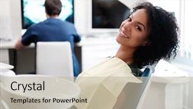  Presentation with patient waiting time - PPT theme enhanced with forceps - patient waiting for x-ray results background and a mint green colored foreground