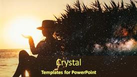  Presentation with nasa - Presentation theme having forces-a-girl-who-meditates background and a tawny brown colored foreground