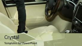  Presentation with man relaxing on massage table - Cool new slide set with forcing doors - man burglar steals the tablet backdrop and a mint green colored foreground