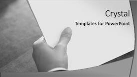  Presentation with forecast - PPT layouts enhanced with housing forecast - cropped image of businesswoman's hand background and a light gray colored foreground