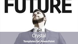  Presentation with forecasting - Presentation theme enhanced with forecasting method - business man with the text background and a gray colored foreground