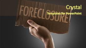  Presentation with foreclosure - Colorful PPT layouts enhanced with foreclosure backdrop and a tawny brown colored foreground