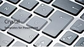  Presentation with keyboard - Cool new presentation design with forefront of a gray laptop backdrop and a light gray colored foreground