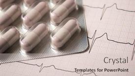  Presentation with pills - PPT layouts enhanced with forefront-of-a-medicine-pills background and a soft green colored foreground