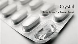  Presentation with medicine - Amazing PPT theme having forefront of a white medicine backdrop and a light gray colored foreground