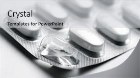  Presentation with medicine - Presentation design enhanced with forefront of a white medicine background and a light gray colored foreground