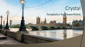  Presentation with dolphin - PPT layouts with foreground and the parliament background and a light blue colored foreground