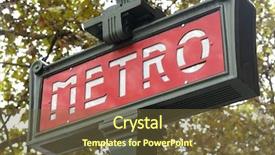  Presentation with signal - Presentation theme with foreground of a metro signal background and a  colored foreground