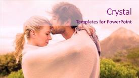  Presentation with cute - Cool new slides with forehead - cute affectionate couple standing outside backdrop and a pink colored foreground
