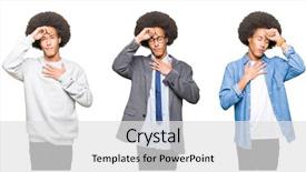  Presentation with afro hair salon - Amazing theme having forehead for illness and fever backdrop and a white colored foreground