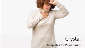  Presentation with bird flu virus - Colorful PPT theme enhanced with forehead for illness and fever backdrop and a white colored foreground