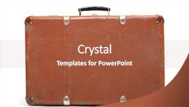  Presentation with turkey style travel - Audience pleasing slides consisting of foreigin travell - retro style travel bag backdrop and a red colored foreground