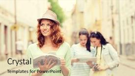  Presentation with city map - Beautiful PPT layouts featuring foreigin travell - tourism travel holidays and friendship backdrop and a lemonade colored foreground