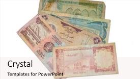  Presentation with arab countries - PPT theme consisting of texture of artificial wood panel background and a gold colored foreground.