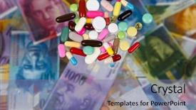  Presentation with heal - PPT theme enhanced with a symbol of heal background and a coral colored foreground