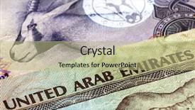  Presentation with emirates - Amazing theme having united arab emirates dirham banknotes backdrop and a mint green colored foreground