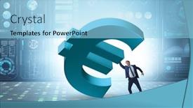  Presentation with foreign currency - Presentation theme featuring foreign-currency-concept-in-business background and a light blue colored foreground