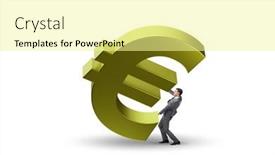  Presentation with foreign currency - PPT theme consisting of foreign-currency-concept-in-business background and a blonde colored foreground