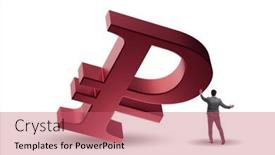  Presentation with foreign currency - Slide set with foreign-currency-concept-in-business background and a coral colored foreground