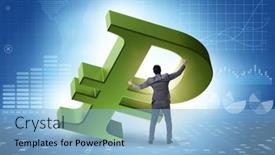  Presentation with foreign currency - Presentation theme with foreign-currency-concept-in-business background and a light blue colored foreground