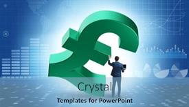  Presentation with foreign currency - Slide set enhanced with foreign-currency-concept-in-business background and a light blue colored foreground